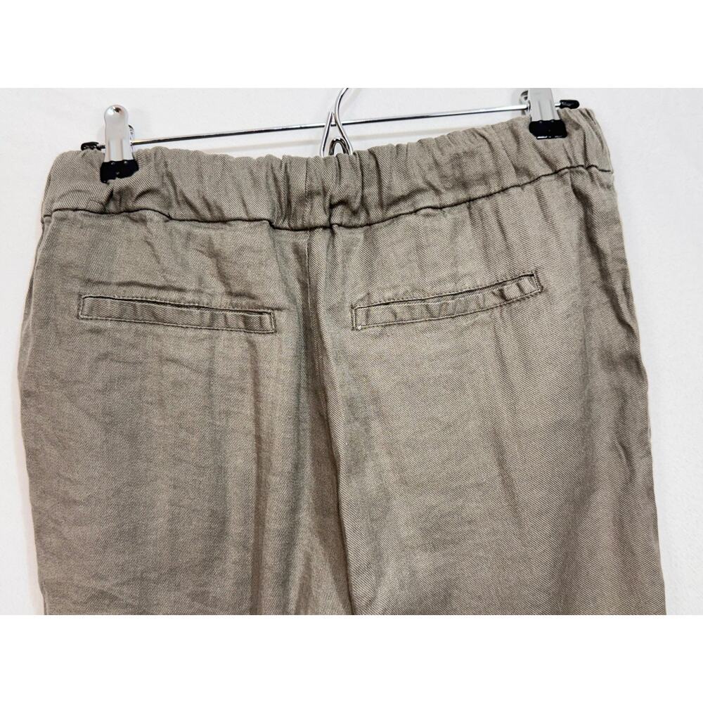 Kut From the Kloth Rosalie tapered linen blend pants tan pull on lightweight M - Picture 5 of 8